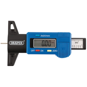 Draper TG1-B Digital Tyre Tread Depth Gauge - Code: 92224 - Pack Qty 1