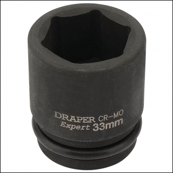 Draper 419-MM Draper Expert HI-TORQ® 6 Point Impact Socket, 3/4 inch  Sq. Dr., 33mm - Code: 93259 - Pack Qty 1