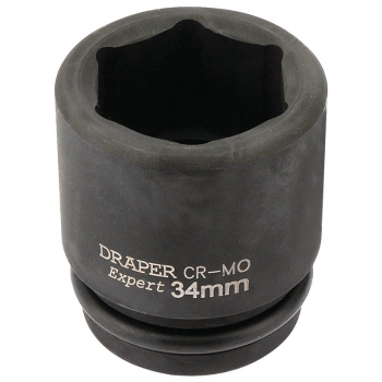 Draper 419-MM Draper HI-TORQ® 6 Point Impact Socket, 3/4 inch  Sq. Dr., 34mm - Code: 93267 - Pack Qty 1
