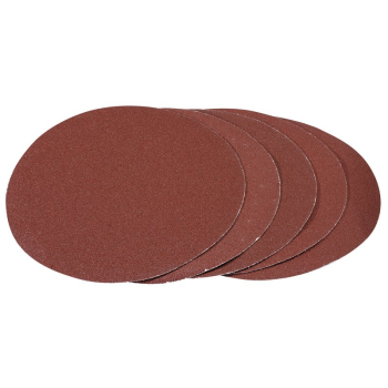 Draper APT257 Hook and Loop Aluminium Oxide Sanding Discs, 180mm, 80 Grit (Pack of 5) - Code: 93422 - Pack Qty 1