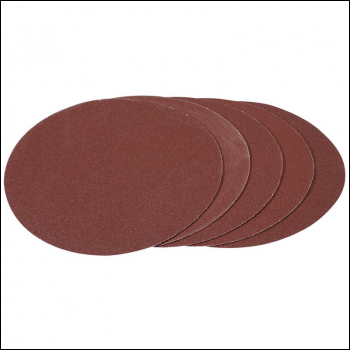 Draper APT257 Hook and Loop Aluminium Oxide Sanding Discs, 180mm, 100 Grit (Pack of 5) - Code: 93426 - Pack Qty 1