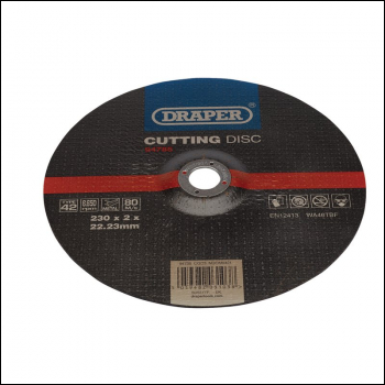 Draper CGD3 DPC Metal Cutting Disc, 230 x 2 x 22.23mm - Code: 94785 - Pack Qty 1