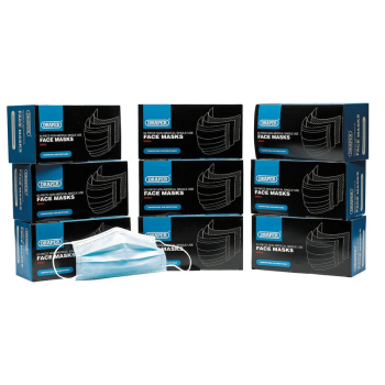 Draper *CMFM Disposable Face Masks –– Bulk Buy (Pack of 50) - Discontinued - Code: 96754 - Pack Qty 1
