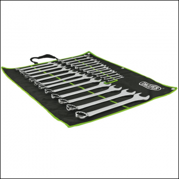 Draper 8239/25/MM/G Combination Spanner Set, Green (25 Piece) - Discontinued - Code: 04456 - Pack Qty 1
