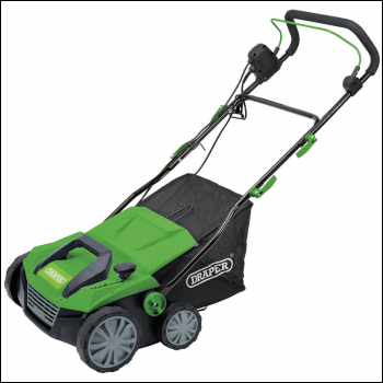 Draper GLAS1800D 230V 2-in-1 Lawn Aerator and Scarifier, 380mm, 1800W - Code: 97922 - Pack Qty 1