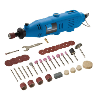 Draper MT135SF40 Draper Storm Force® 230V Rotary Multi-Tool Kit, 135W (40 Piece) - Code: 98521 - Pack Qty 1