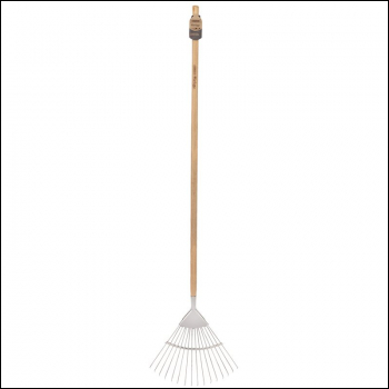 Draper DGLRG/L Draper Heritage Stainless Steel Lawn Rake with Ash Handle - Code: 99020 - Pack Qty 1