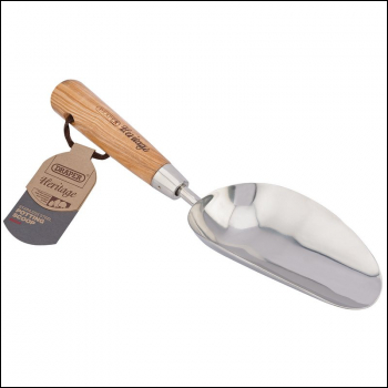 Draper DPSG/L Draper Heritage Stainless Steel Hand Potting Scoop with Ash Handle - Code: 99024 - Pack Qty 1