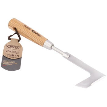 Draper DGHPWG/L Draper Heritage Stainless Steel Hand Patio Weeder With Ash Handle - Code: 99028 - Pack Qty 1