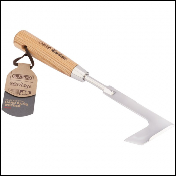 Draper DGHPWG/L Draper Heritage Stainless Steel Hand Patio Weeder With Ash Handle - Code: 99028 - Pack Qty 1