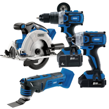 Draper DTKC/JKIT2 D20 20V Carpenter/Joiner Cordless Tool Kit - Code: 99243 - Pack Qty 1