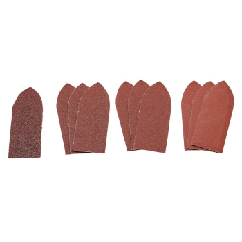 Draper APT259 Assorted Hook and Loop Aluminium Oxide Sanding Sheets, 32 x 92mm (Pack of 10) - Code: 99259 - Pack Qty 1