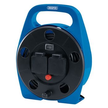 Draper DCR10/LED 230V 2-Way Cable Reel with LED Work Light, 10m - Code: 99294 - Pack Qty 1
