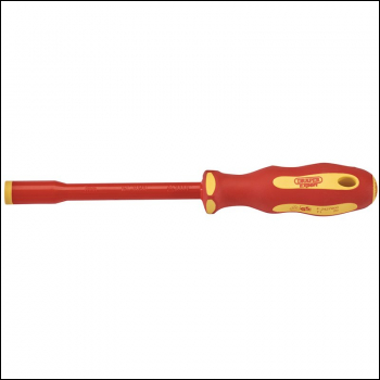Draper 965/NR Ergo Plus VDE Fully Insulated Nut Driver, 7mm - Code: 99486 - Pack Qty 1