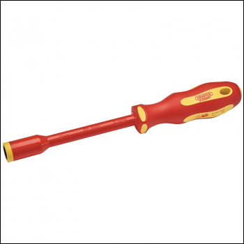 Draper 965/NR Ergo Plus VDE Fully Insulated Nut Driver, 10mm - Code: 99489 - Pack Qty 1