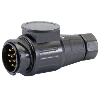 Draper TT110 12V 13-Pin Euro Twin Inlet Towing Plug - Code: 99659 - Pack Qty 1