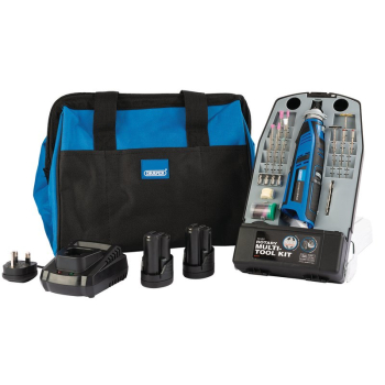 Draper PTKMTK10 Draper Storm Force® 10.8V Power Interchange Multi-Tool Kit, 2 x 1.5Ah Batteries, 1 x Charger, 1 x Bag - Discontinued - Code: 99719 - Pack Qty 1