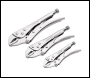 Draper 9006/3 Curved Jaw Self Grip Pliers Set (3 Piece) - Code: 14040 - Pack Qty 1