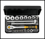 Draper 870-JMU Elora Metric Socket Set, 3/8 inch  Sq. Dr. (18 Piece) - Code: 25932 - Pack Qty 1