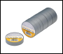Draper TP1933GRY Grey PVC Electrical Insulation Tape, 19mm x 33m (Pack of 10) - Code: 29500 - Pack Qty 1