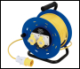 Draper OCR250-16A110V 16A 110V 2 Socket Open Cable Reel, 50m - Code: 31155 - Pack Qty 1