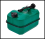 Draper SFFC10LGR Flat Steel Fuel Can, 10L, Green - Code: 31791 - Pack Qty 1