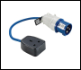 Defender E85300 230V Fly Lead Converter 16A - 13A - E85300 - Code: 35154 - Pack Qty 1