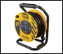 Defender E86515 230V 4-Way Industrial Trade Cable Extension Reel, 50m - E86515 - Code: 36396 - Pack Qty 1