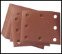 104 x 112MM 60 GRIT ALUMINIUM OXIDE SANDING SHEETS PACK OF10