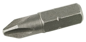 PH2 No. 2 Phillips Stub Screwdriver Bit - 1/4 inch  Drive (per 100 pack)