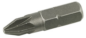 PZ1 No. 1 Pozi Stub Screwdriver Bit - 1/4 inch  Drive (per 25 pack)