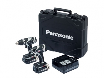 Panasonic EYC211LS2F31 14.4v Combi Drill & Impact Wrench Kit 2 x 4.2ah Batteries