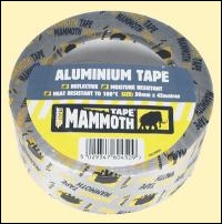 Everbuild Aluminium Tape - Silver - 100mm X 45mtr - Box Of 12