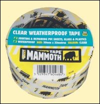 Everbuild Clear Weatherproof Tape - Clear - 50mm X 33mtr - Box Of 24