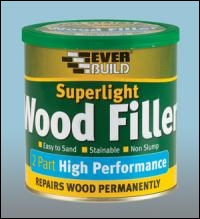 Everbuild Superlight 2 Part High Performance Wood Filler - Light - 370grm - Box Of 6