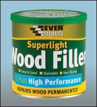 Everbuild Superlight 2 Part High Performance Wood Filler - Light - 900grm - Box Of 6