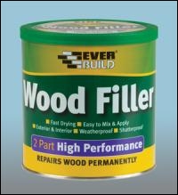 Everbuild 2 Part High Performance Wood Filler - White - 1.4kg