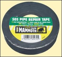 Everbuild Sos Pipe Repair Tape - Black - 25mm X 10mtr - Box Of 54