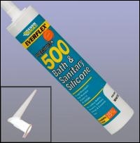 Everbuild 500 Bath & Sanitary Silicone - Manhatten Grey - C3 - Box Of 12