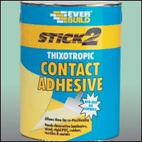 Everbuild Thixotropic Contact Adhesive - Beige - 5l - Box Of 4