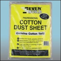 Everbuild Cotton Dust Sheets - 12x9 - Box Of 10