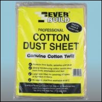 Everbuild Cotton Dust Sheets - 12x9 - Box Of 10