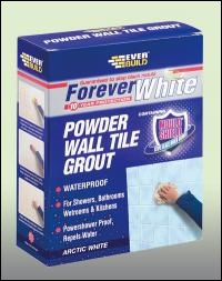 Everbuild Forever White Powder Wall Tile Grout - Arctic White - 1.2kg - Box Of 10