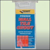 Everbuild 704 Powder Wall Tile Grout - Bag - White - 3kg - Box Of 1