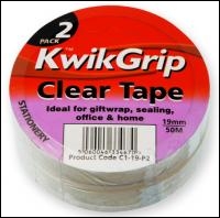 Everbuild Labelled Stationery Tape - Clear - 19mm X 50mtr - Box Of 48