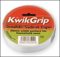 Everbuild Double Sided Tape - White - 50mm X 4.5mtr - Box Of 12
