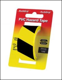 Everbuild Hazard Tape - Yellow/black - 10mtr - Box Of 36