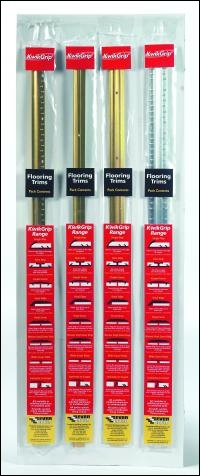 Everbuild Flooring Trims 3' - Gold - M8 Wide Cover Plate - Box Of 10