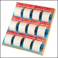 Everbuild Gp Masking Tape 10mtr In A Tray - Off White - 10mtr - Box Of 36