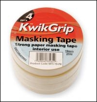 Everbuild Multi-pack Gp Masking Tape 25mtr - Off White - 25mm X 25mtr - Box Of 48